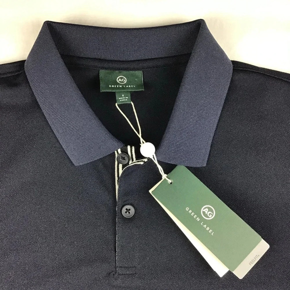 AG Adriano Goldschmied Green Label Men’s Polo Shirt Size Small - Picture 2 of 4